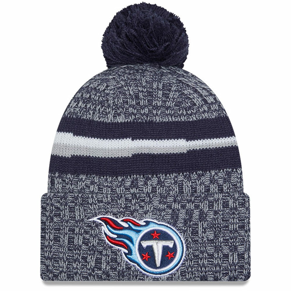 NFL Tennessee Titans Youth 2023 Sideline Cuffed Knit Hat With Pom