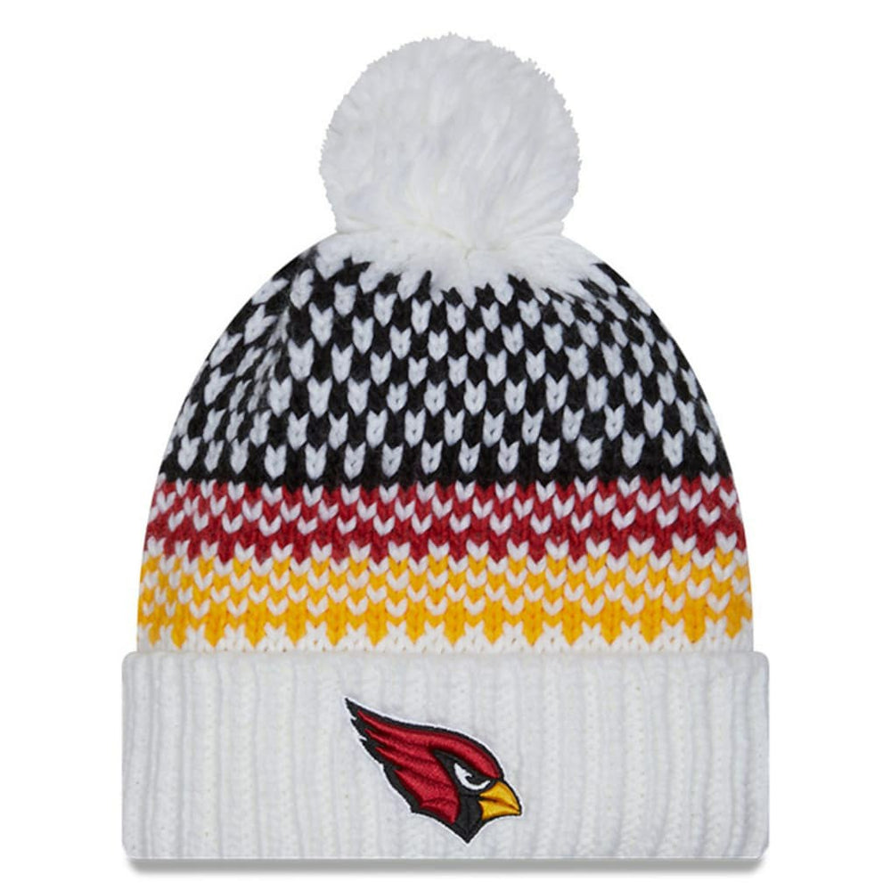 NFL Arizona Cardinals Women's 2023 Sideline Cuffed Knit Hat with Pom