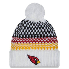 NFL Arizona Cardinals Women's 2023 Sideline Cuffed Knit Hat with Pom