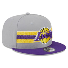 Los Angeles Lakers Chenille Band 9FIFTY Snapback Hat - Gray | New Era shop