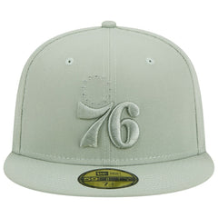 Philadelphia 76ers Sage Color Pack 59FIFTY Fitted Hat - Light Green | New Era cheap