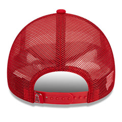Los Angeles Angels Stacked A-Frame Trucker 9FORTY Adjustable Hat - White/Red | New Era
