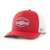 Washington Nationals Burgess Trucker Snapback Hat - Red/White | 47 brand