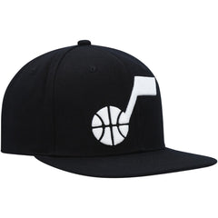 Utah Jazz Ground 2.0 Snapback Hat - Black | Mitchell & Ness for sale