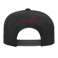 Miami Heat Youth Team Script Snapback Hat - Black | Mitchell & Ness sale