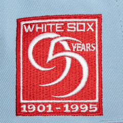 Chicago White Sox Hometown Snapback Hat - Light Blue/Red | Mitchell & Ness
