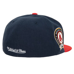 Boston Red Sox Bases Loaded Fitted Hat - Red/ | Mitchell & Ness