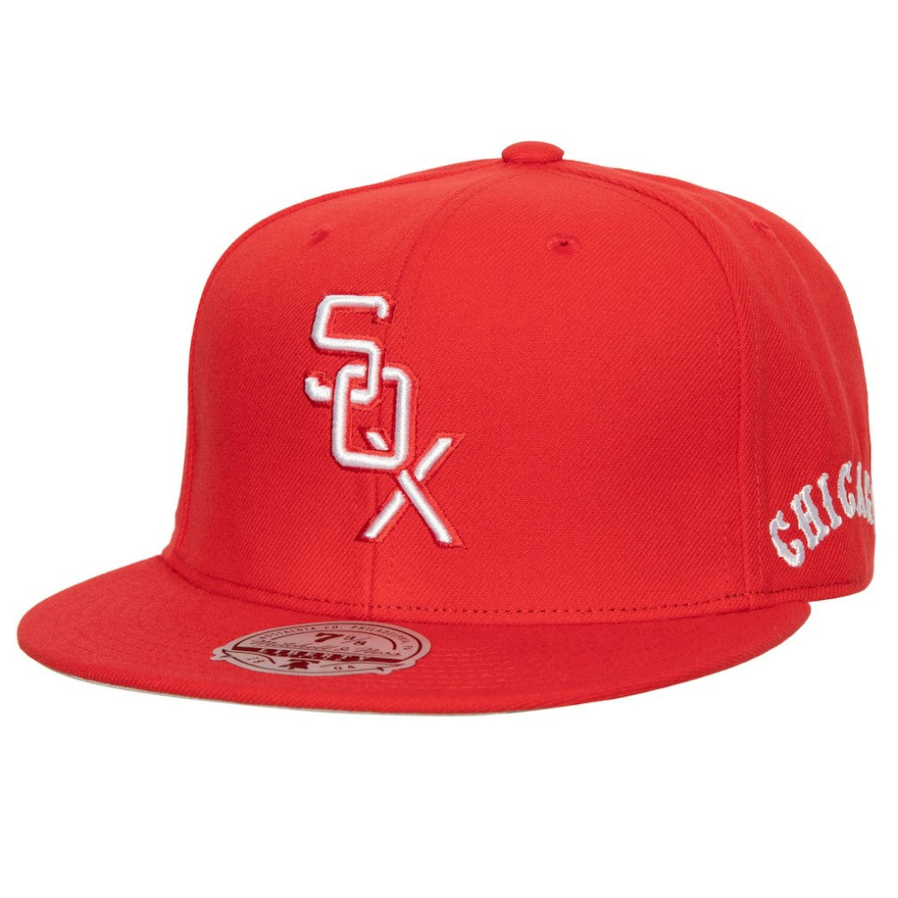 Chicago White Sox Bases Loaded Fitted Hat - Red/ | Mitchell & Ness