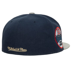 New York Yankees Yankee Stadium 50th Anniversary Homefield Fitted Hat - Cream/Gray | Mitchell & Ness
