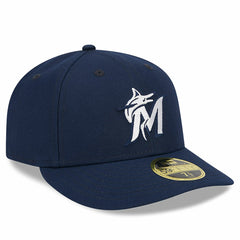 Miami Marlins Oceanside Low Profile 59FIFTY Fitted Hat - Navy | New Era