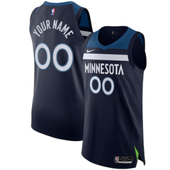 Minnesota Timberwolves Authentic Custom Jersey Navy - Icon Edition | Nike outlet