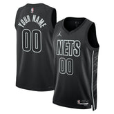 Brooklyn Nets Jordan Brand Unisex 2022/23 Swingman Custom Jersey - Statement Edition - Black shop