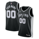 San Antonio Spurs Unisex Swingman Custom Jersey Black - Icon Edition | Nike cheap