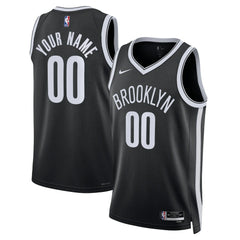 Brooklyn Nets Unisex Swingman Custom Jersey Black - Icon Edition | Nike outlet