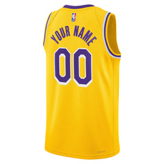 Los Angeles Lakers Unisex Swingman Custom Jersey Gold - Icon Edition | Nike cheap