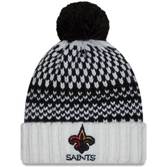 NFL New Orleans Saints Women's 2023 NFL Crucial Catch Cuffed Pom Knit Hat
