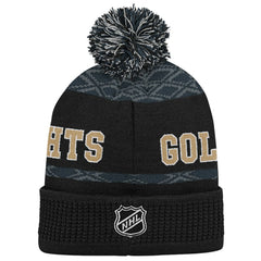 Vegas Golden Knights Youth Puck Cuffed Knit Hat with Pom