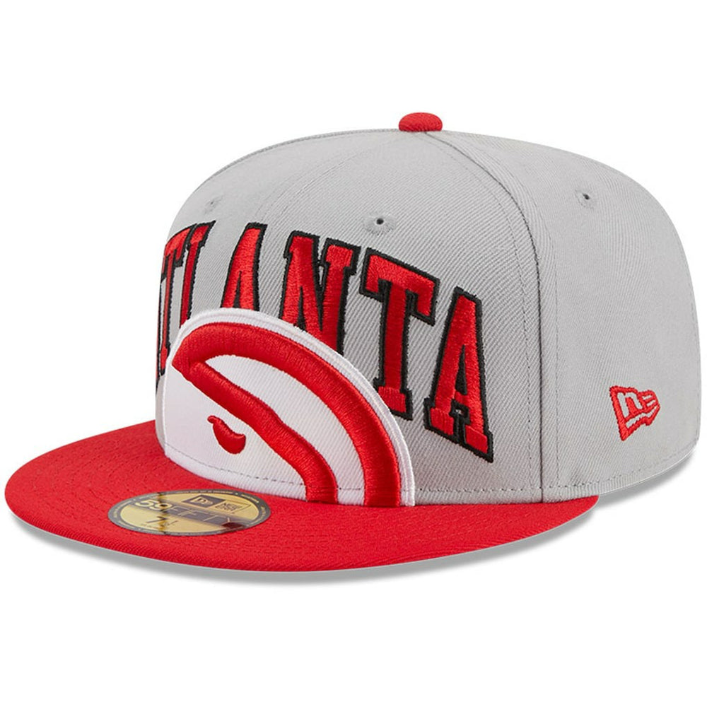Atlanta Hawks Tip-Off Two-Tone 59FIFTY Fitted Hat - Gray/Red | New Era outlet