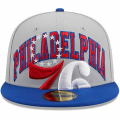 Philadelphia 76ers Tip-Off Two-Tone 59FIFTY Fitted Hat - Gray/Royal | New Era for sale