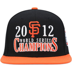 San Francisco Giants World Series Champs Snapback Hat - Black | Mitchell & Ness