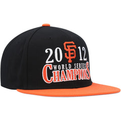 San Francisco Giants World Series Champs Snapback Hat - Black | Mitchell & Ness