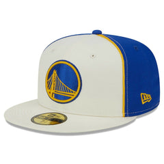 Golden State Warriors Piped Pop Panel 59FIFTY Fitted Hat sale - Cream | New Era for sale