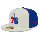 Philadelphia 76ers Piped Pop Panel 59FIFTY Fitted Hat - Cream | New Era discount