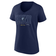Memphis Grizzlies Women's Huddle V-Neck T-Shirt - Navy discount
