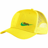 Brazil National Team Classic99 Trucker Snapback Hat / Soccer For sale