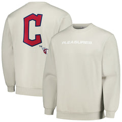 Cleveland Guardians PLEASURES Ballpark Pullover Sweatshirt - Gray