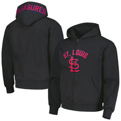 St. Louis Cardinals PLEASURES Opening Day Full-Zip Hoodie - Black