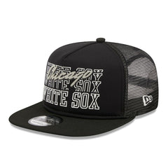 Chicago White Sox Street Team A-Frame Trucker 9FIFTY Snapback Hat - Black | New Era
