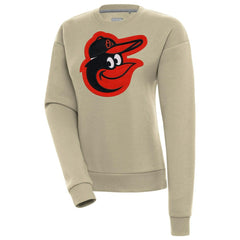 Baltimore Orioles Antigua Women's Victory Pullover Sweatshirt - Khaki