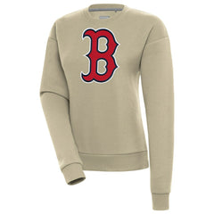 Boston Red Sox Antigua Women's Victory Pullover Sweatshirt - Khaki