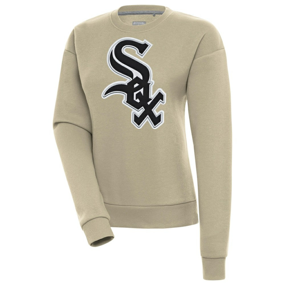 Chicago White Sox Antigua Women's Victory Pullover Sweatshirt - Khaki