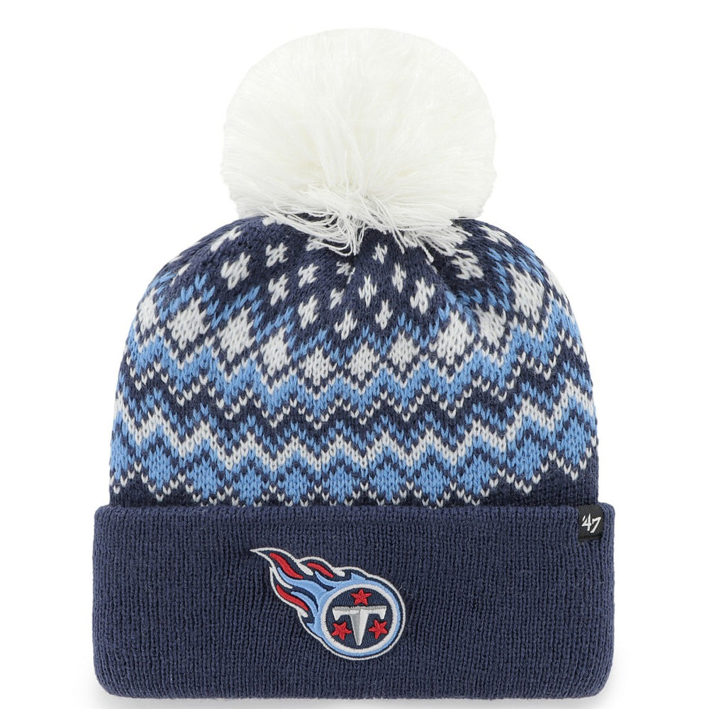 NFL Tennessee Titans '47 Women's Elsa Cuffed Knit Hat with Pom