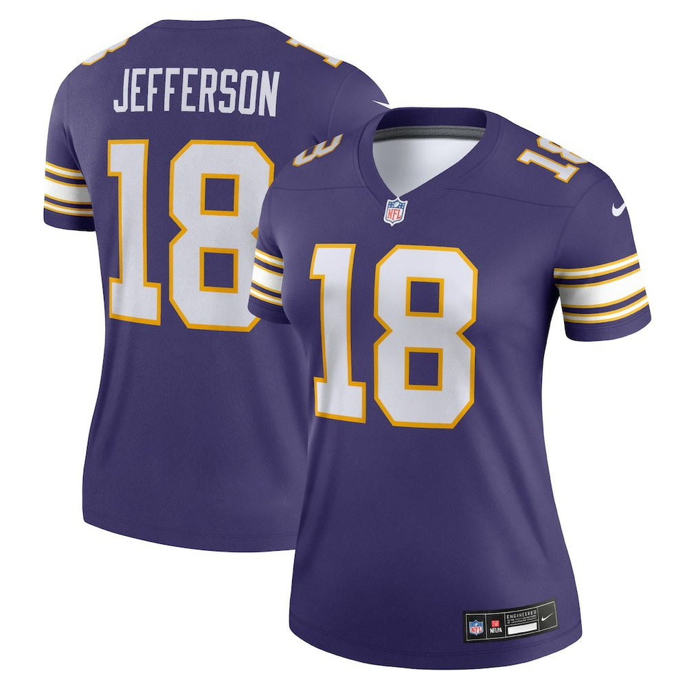 NFL Minnesota Vikings Justin Jefferson Women's Alternate Legend Player Performance Top