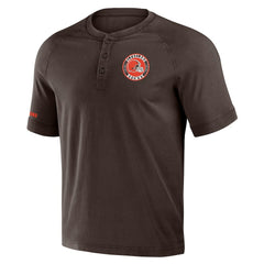 NFL Cleveland Browns NFL x Darius Rucker Collection Washed Raglan Henley T-Shirt
