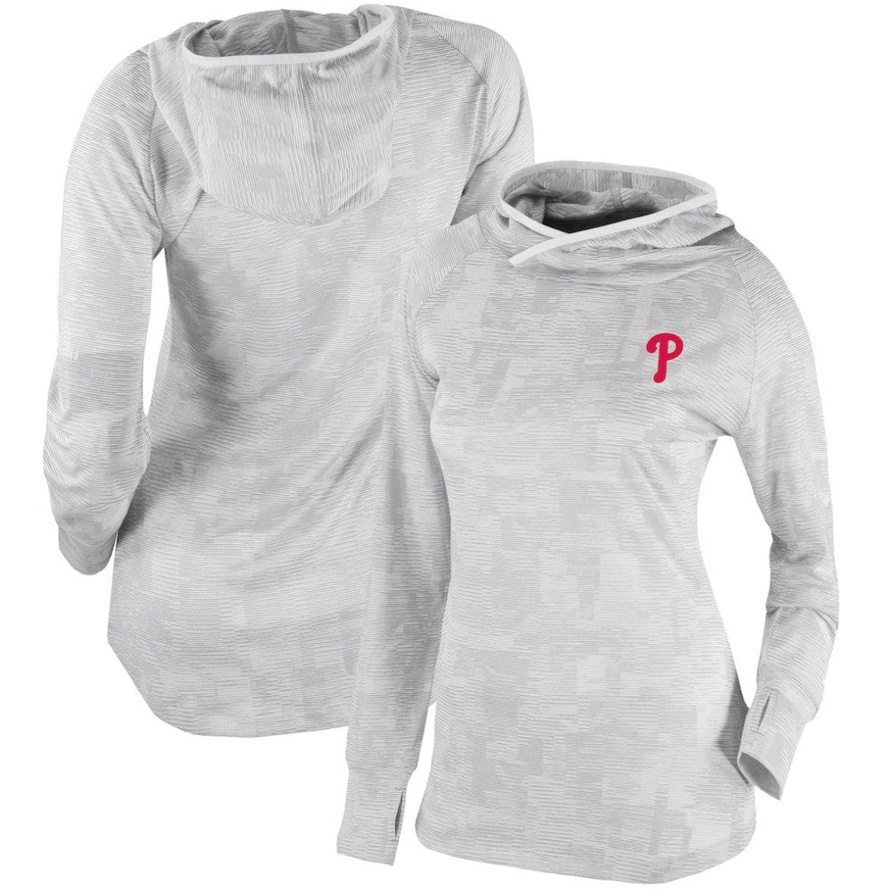 Philadelphia Phillies Women's Omni-Wick Sunday Ball Pullover Hoodie - White | Columbia