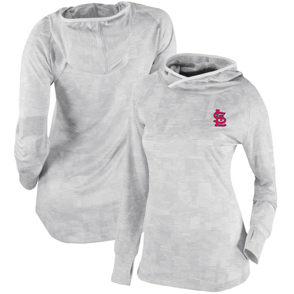 St. Louis Cardinals Women's Omni-Wick Sunday Ball Pullover Hoodie - White | Columbia