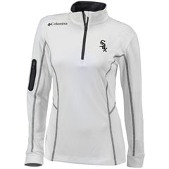 Chicago White Sox Women's Omni-Wick Shotgun Quarter-Zip Pullover Top - White | Columbia