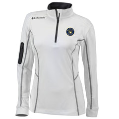 Milwaukee Brewers Women's Omni-Wick Shotgun Quarter-Zip Pullover Top - White | Columbia