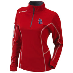 St. Louis Cardinals Women's Omni-Wick Shotgun Quarter-Zip Pullover Top - Red | Columbia