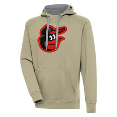 Baltimore Orioles Antigua Victory Pullover Hoodie - Khaki