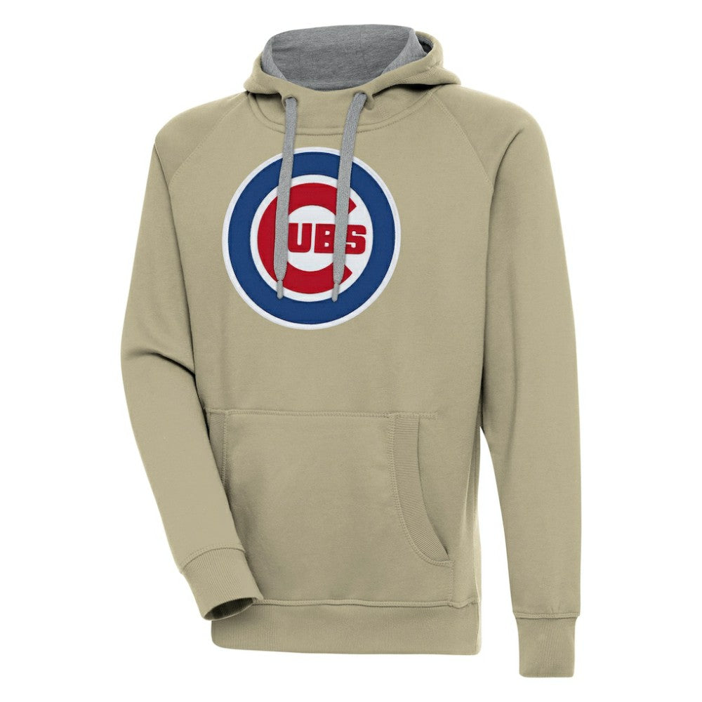 Chicago Cubs Antigua Victory Pullover Hoodie - Khaki