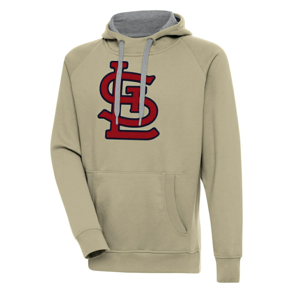 St. Louis Cardinals Antigua Victory Pullover Hoodie - Khaki