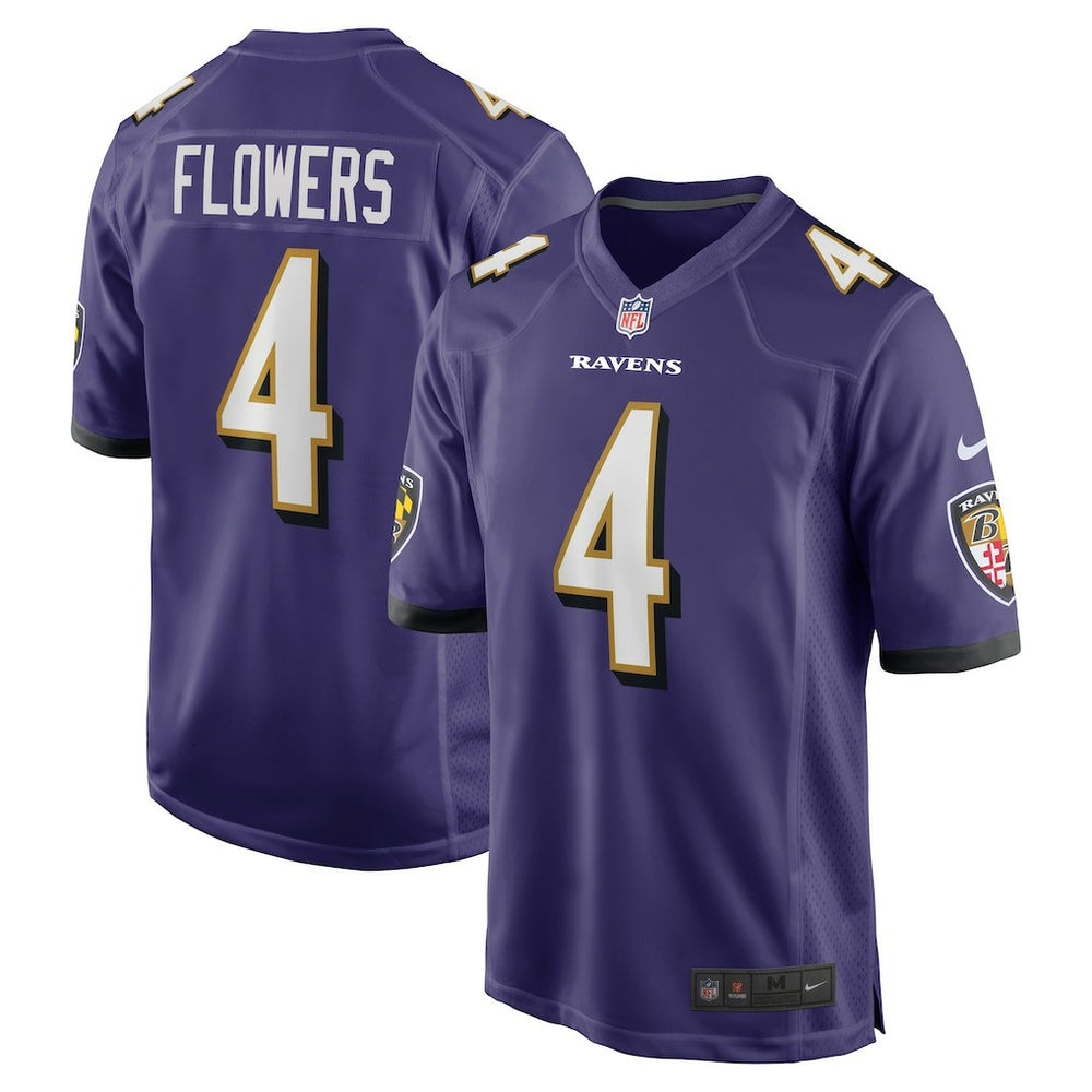 NFL Baltimore Ravens Zay Flowers Game Jersey
