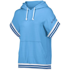 Los Angeles Dodgers Lusso Women's Mabel Tri-Blend Short Sleeve Pullover Hoodie - Light Blue