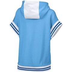 Los Angeles Dodgers Lusso Women's Mabel Tri-Blend Short Sleeve Pullover Hoodie - Light Blue
