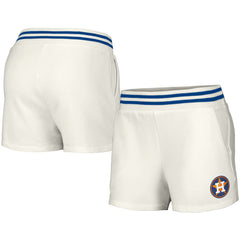 Houston Astros Lusso Women's Maeg Tri-Blend Pocket Shorts - White